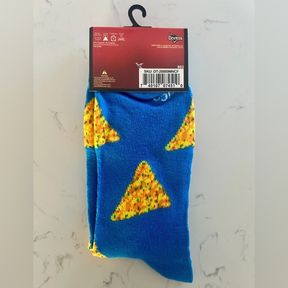 Doritos Cool Ranch Crew Socks – Fits Men’s Shoe Size 6–12 | NWT - Picture 4 of 4